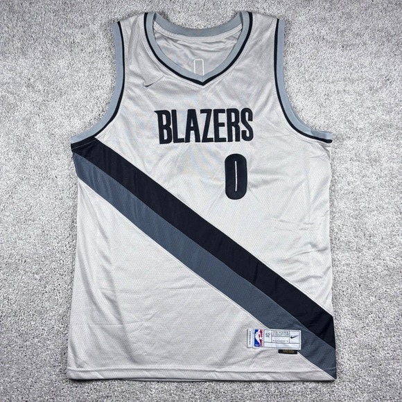 Nike Damian Lillard Portland Trail Blazers NBA Jersey Earned Edition Sz 47 Chest